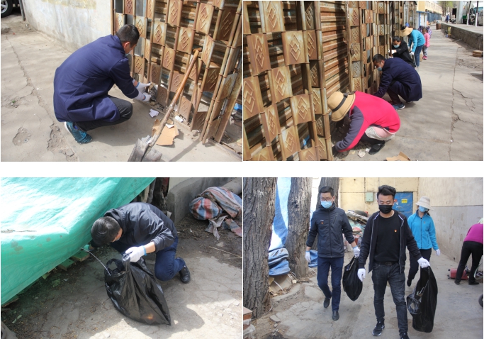 中共青海省第三建筑工程有限公司支部委員會(huì)開展“黨旗領(lǐng)航，愛衛(wèi)同行”主題黨日活動(dòng)